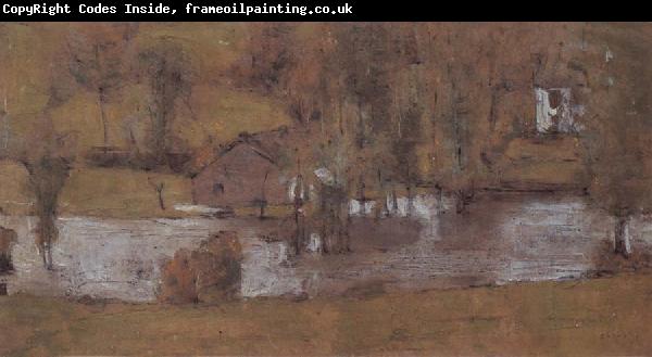 Fernand Khnopff In Fosset The water risesmk98